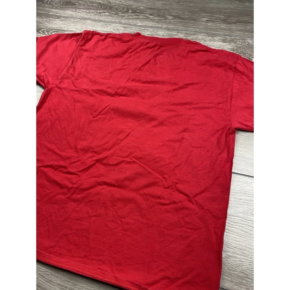 Hanes X Walt‎ Disney World Unisex Grumpy World Infamous T Shirt Red Size Large